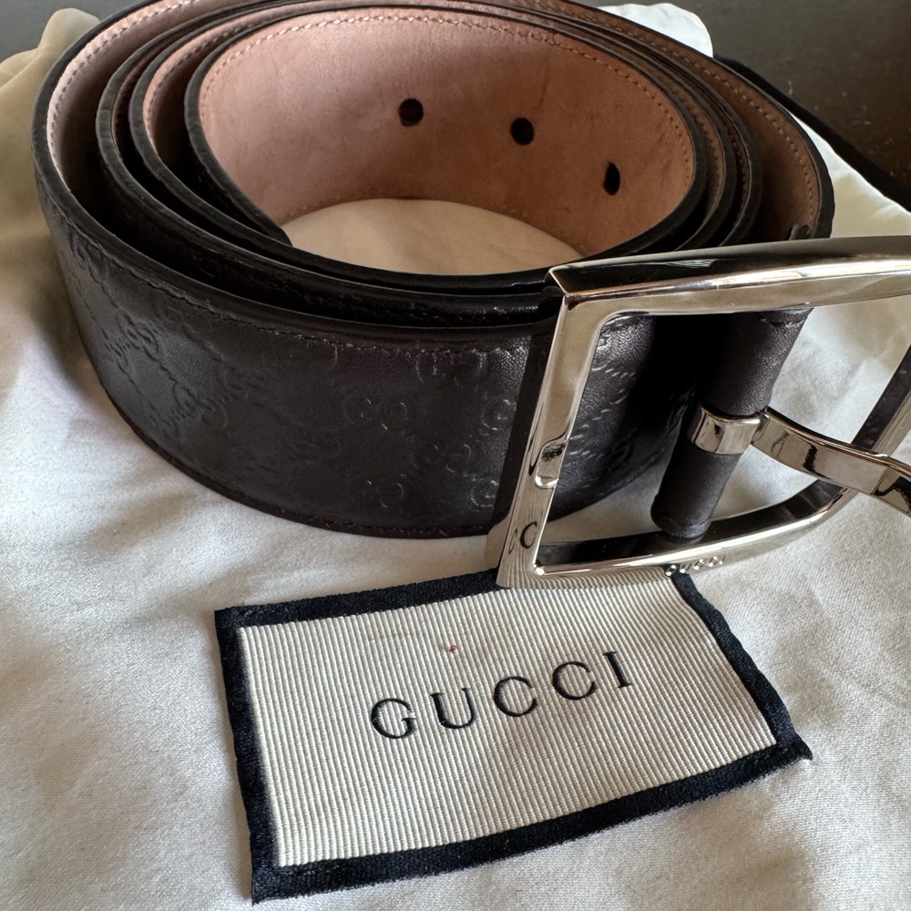 Gucci Brown Leather Bag with Elegant Design